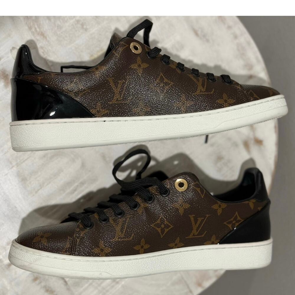Louis Vuitton Frontrow Monogram Patent Canvas Sneakers with POA. Sz 39 eu 9 wmn - Picture 5 of 14